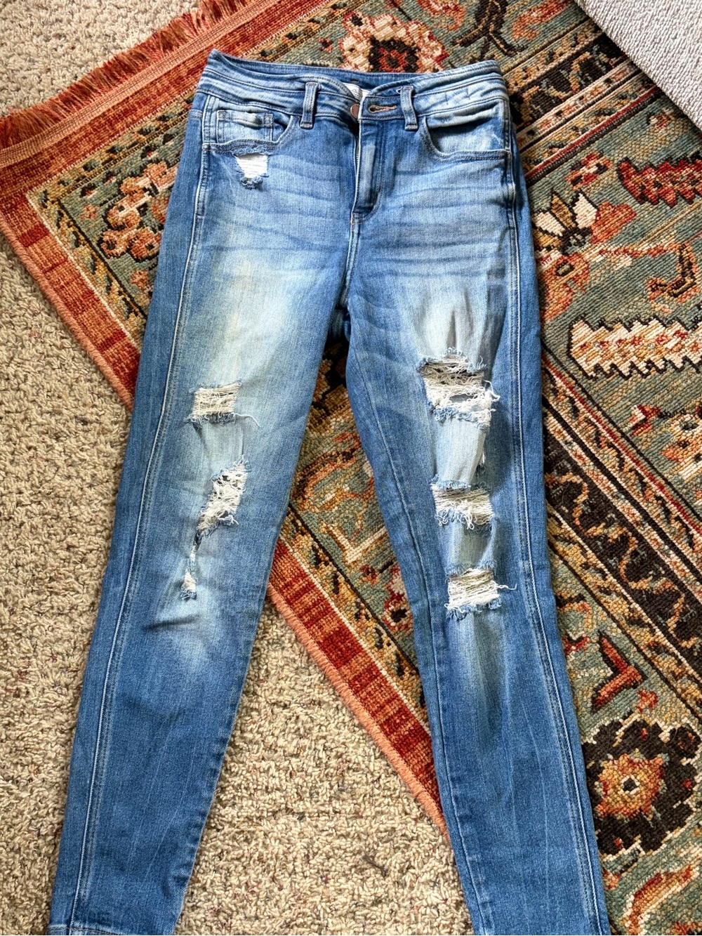 KanCan Light Blue Distressed Skinny Jeans